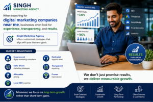 Digital marketing agency promotional design